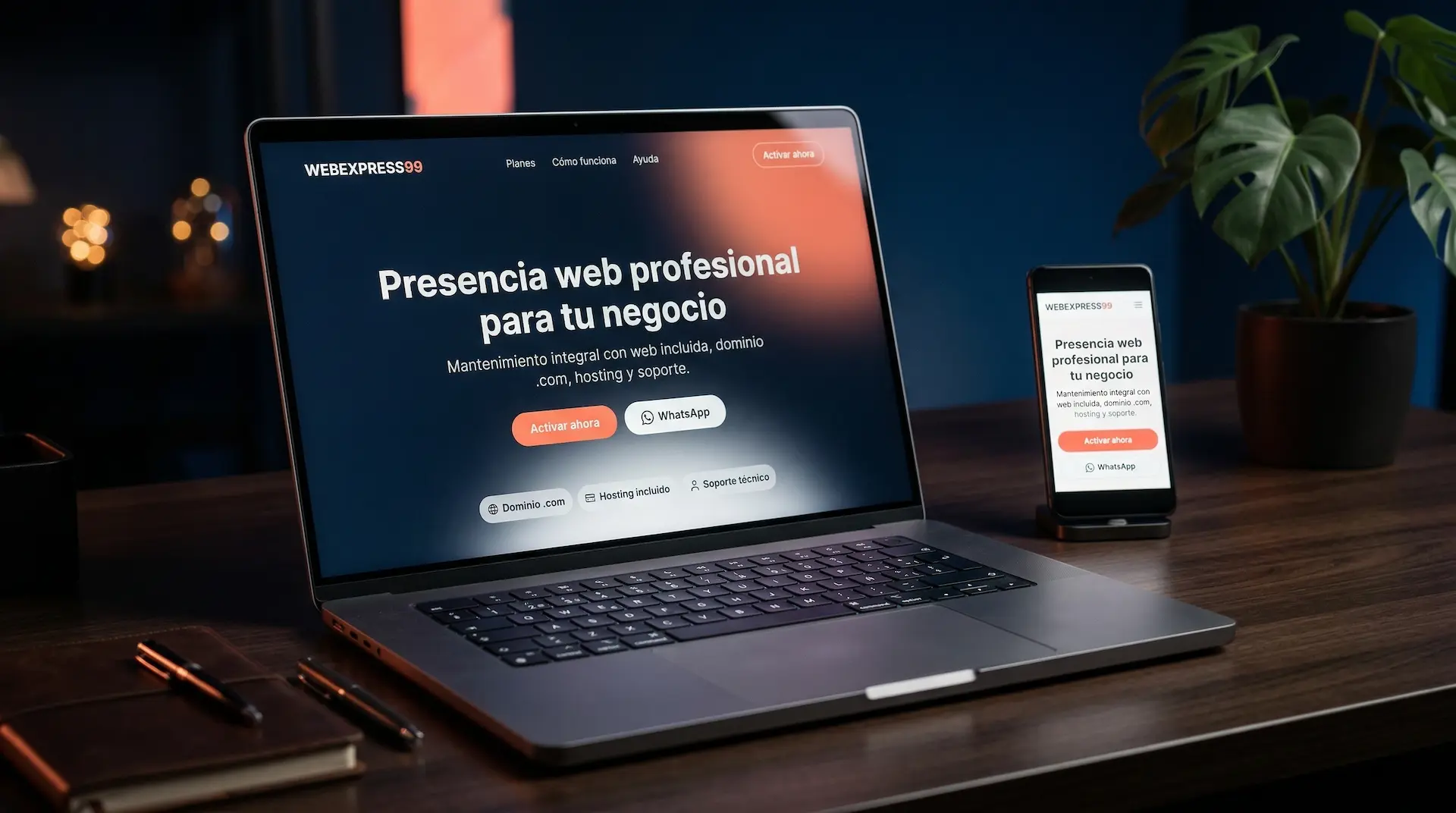landing-webexpress99-profesional-negocio WebExpress99: mantenimiento web integral con web incluida para negocios